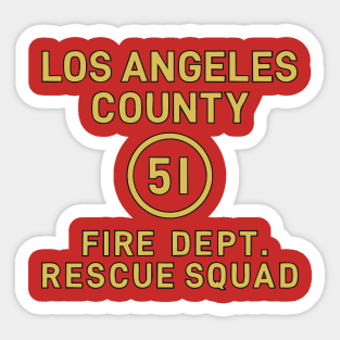 51 Fire Department Sticker